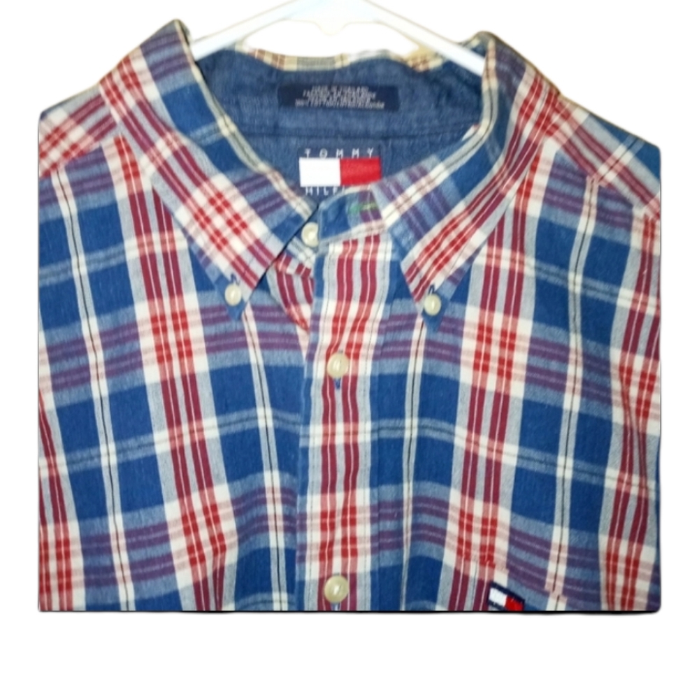 Tommy Hilfiger Plaid Long Sleeves Plaid Shirt XL